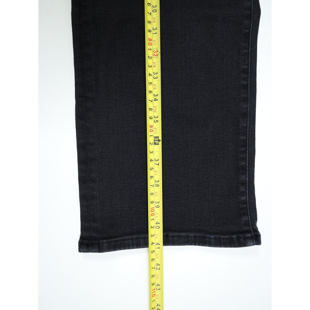 MOTHER Rambler Zip Sneak Washed Black Straight Leg Jeans Patch Pocket 25 Capsule - Picture 11 of 16